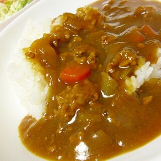 豚ミンチでおいしいカレーライス